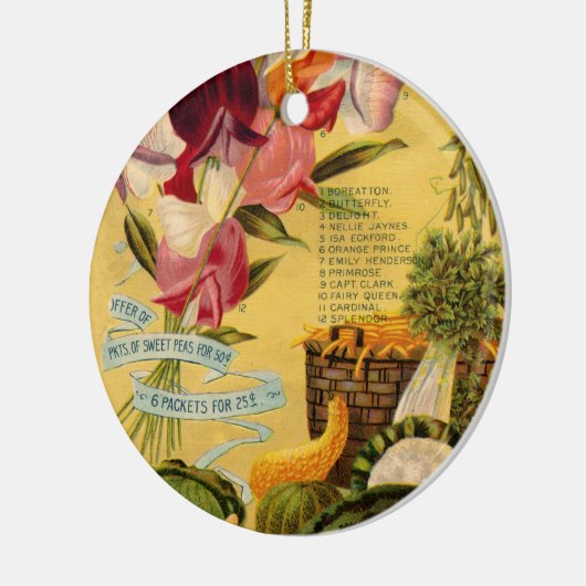 zaadvariëteit keramisch ornament (Links)