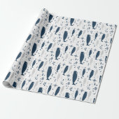 ZAADWALVIS WIT BLAUW MET TEXTUUR CADEAUPAPIER (Uitgerold)