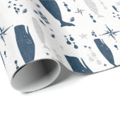 ZAADWALVIS WIT BLAUW MET TEXTUUR CADEAUPAPIER (Rol Hoek)