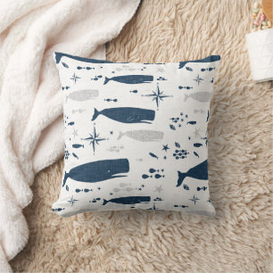 ZAADWALVIS WIT BLAUW MET TEXTUUR KUSSEN