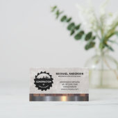 Zaag Hamer Logo | Bouwer Visitekaartje (Staand voorkant)