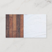 Zaag | Sleutel | Hamer | Hout en Stuc Visitekaartje (Achterkant)