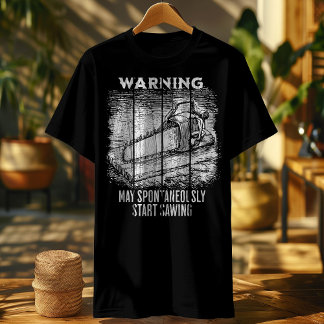 zaag – Waarschuwing kan spontaan beginnen met Saw T-shirt