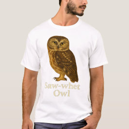 Zaagbekuil T-shirt: Roofvogel Natuur Design T-shirt