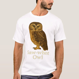 Zaagbekuil T-shirt: Roofvogel Natuur Design T-shirt