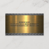 Zaagblad | Diamant Gecoate Staal | Goud Metaal Visitekaartje (Achterkant)