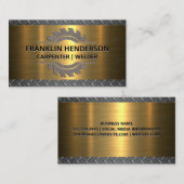 Zaagblad | Diamant Gecoate Staal | Goud Metaal Visitekaartje (Voorkant / Achterkant)