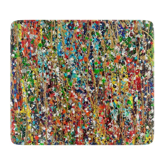 Zaaggras 6 x 7 deco Glazen snijvlak Snijplank (Voorkant)