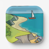 Zaaglandschap Papieren Bordje (Voorkant)