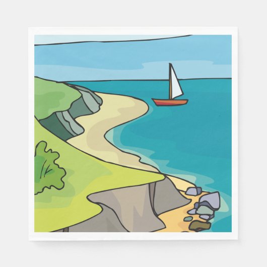 Zaaglandschap Servet (Voorkant)