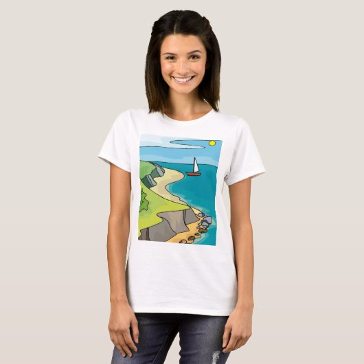 Zaaglandschap T-shirt (Voorkant volledig)