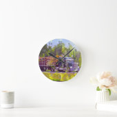 Zaagmolen houtkap vrachtwagen wandklok (Huis)