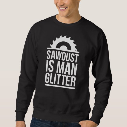 Zaagsel Is Man Glitter Trui (Voorkant)