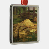 Zaagsel Pit, 1876 Metalen Ornament (Rechts)