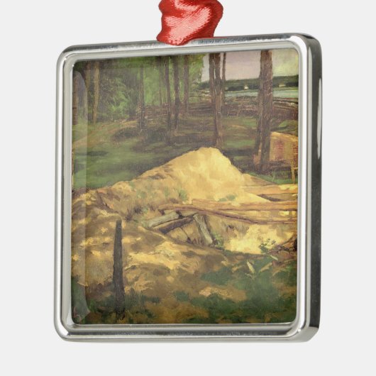 Zaagsel Pit, 1876 Metalen Ornament (Links)