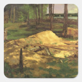 Zaagsel Pit, 1876 Vierkante Sticker (Voorkant)