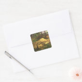 Zaagsel Pit, 1876 Vierkante Sticker (Envelop)