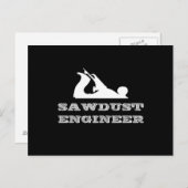 Zaagstoftechnicus Briefkaart (Voorkant / Achterkant)