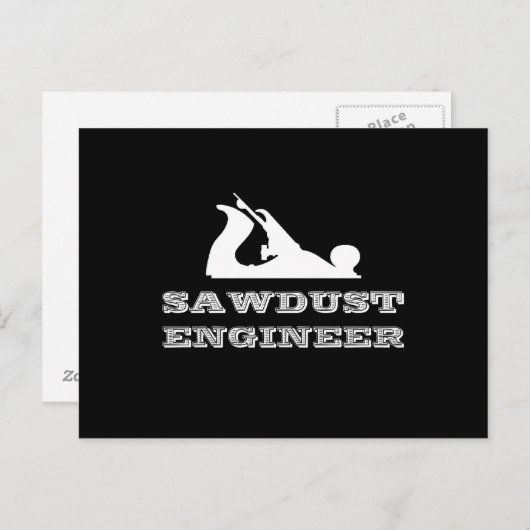 Zaagstoftechnicus Briefkaart (Voorkant / Achterkant)