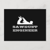 Zaagstoftechnicus Briefkaart (Voorkant)