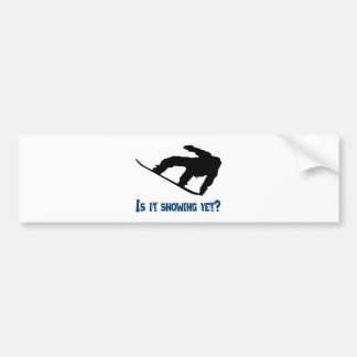 Zaagt het toch? - Snowboarding Bumpersticker