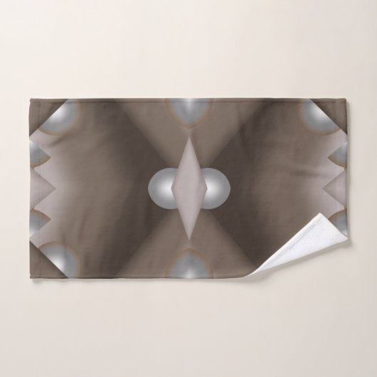 Zaagtand gerand concentrische aarde Toon Ombre Art Bad Handdoek (Handdoek)