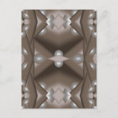 Zaagtand gerand concentrische aarde Toon Ombre Art Briefkaart (Voorkant)