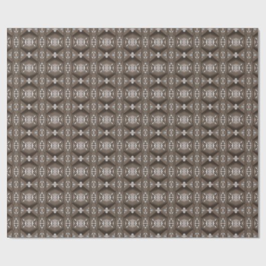 Zaagtand gerand concentrische aarde Toon Ombre Art Cadeaupapier (Vlak)