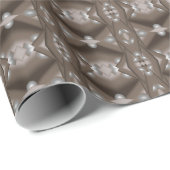 Zaagtand gerand concentrische aarde Toon Ombre Art Cadeaupapier (Rol Hoek)