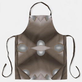 Zaagtand gerand concentrische aarde Toon Ombre Art Schort