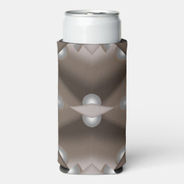 Zaagtand gerand concentrische aarde Toon Ombre Art Seltzer Blikjeskoeler