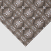 Zaagtand gerand concentrische aarde Toon Ombre Art Tissuepapier (Detail)