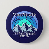 Zaagtand Nationaal Bos Ronde Button 7,6 Cm (Voorkant)