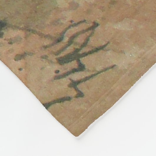 zaagtanden fleece deken (Hoek)