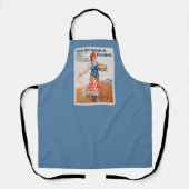 Zaai de Zaden van de Vrijheid! -blauw Schort (Voorkant)