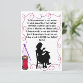 "Zaai en naai" Kaart (Staand voorkant)