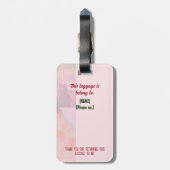 Zaai geloof. Reap joy - Bagagelabel (Achterkant verticaal)