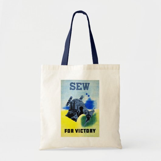 Zaai of overwinning tote bag (Voorkant)
