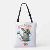 Zaai veel leuke Canvas tas (Achterkant)