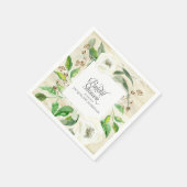 Zaaide Eucalyptus Leaf Krans BOHO Wild Roos Hout Servet (Hoek)