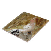Zaaide vrouw in een bos (Elegant Beauty) Tegeltje (Zijkant)