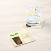 Zaaien een zaadje kartonnen onderzetters (Insitu)