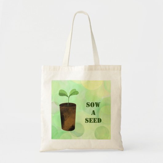 Zaaien een zaadje tote bag (Voorkant)