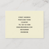 Zaaien een zaadje visitekaartje (Achterkant)