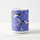 Zaaien met Mok van met slibstaart besproeide vlieg (Center)