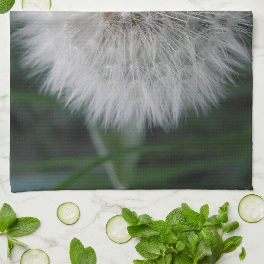 Zaaien Paardebloem Bloem Keukenhanddoek (Gevouwen)