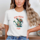 Zaaien veel leuk tuinieren wit T-shirt