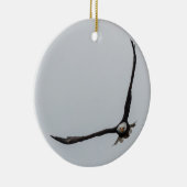 Zaaiende Bald Eagle Bird Flight Beauful Natuur Keramisch Ornament (Rechts)