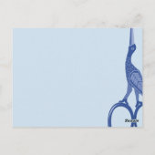 Zaaiende zeemacht voor siervogels briefkaart (Achterkant)