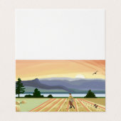 Zaaier- en zaadparabel visitekaartje (Buitenkant ongevouwen)